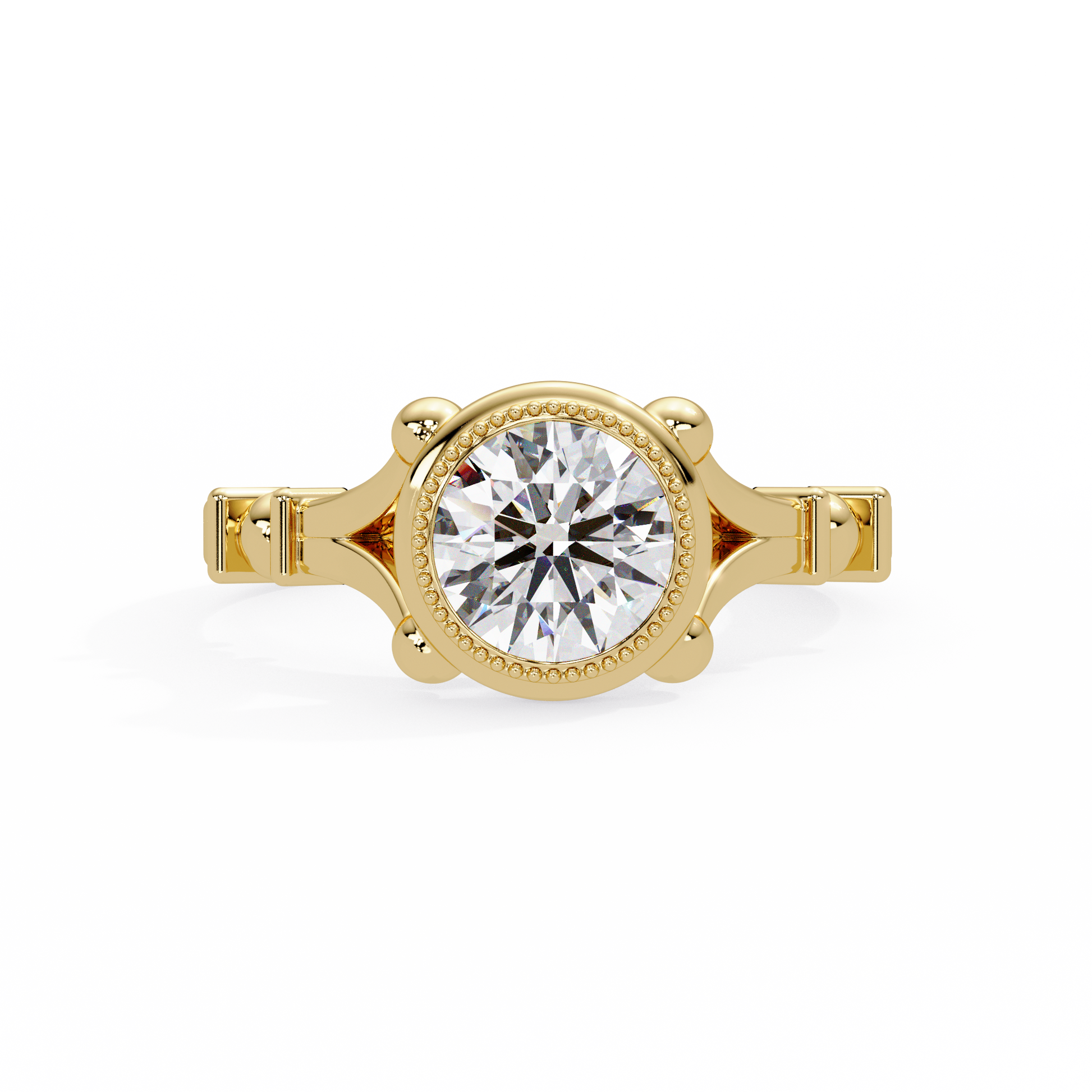 Round Cut Lab Grown Diamond Solitaire Ring