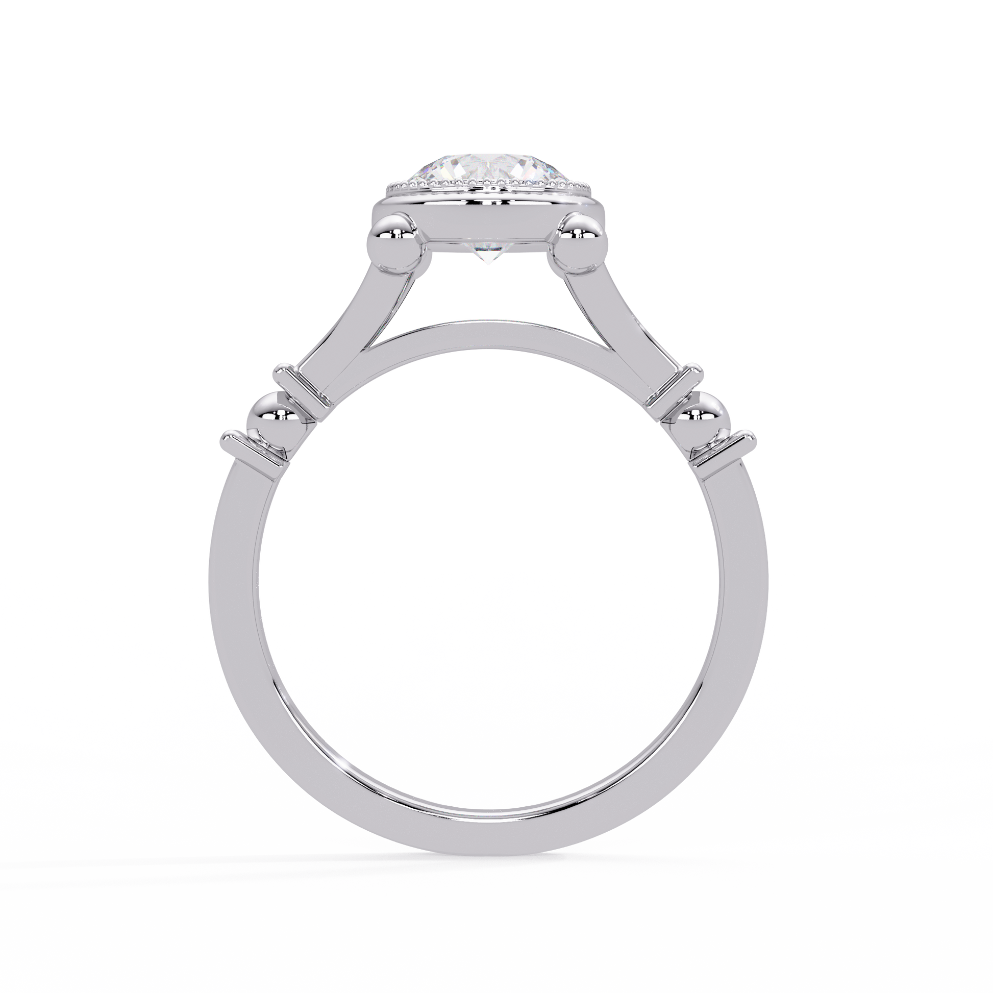 Round Cut Lab Grown Diamond Solitaire Ring