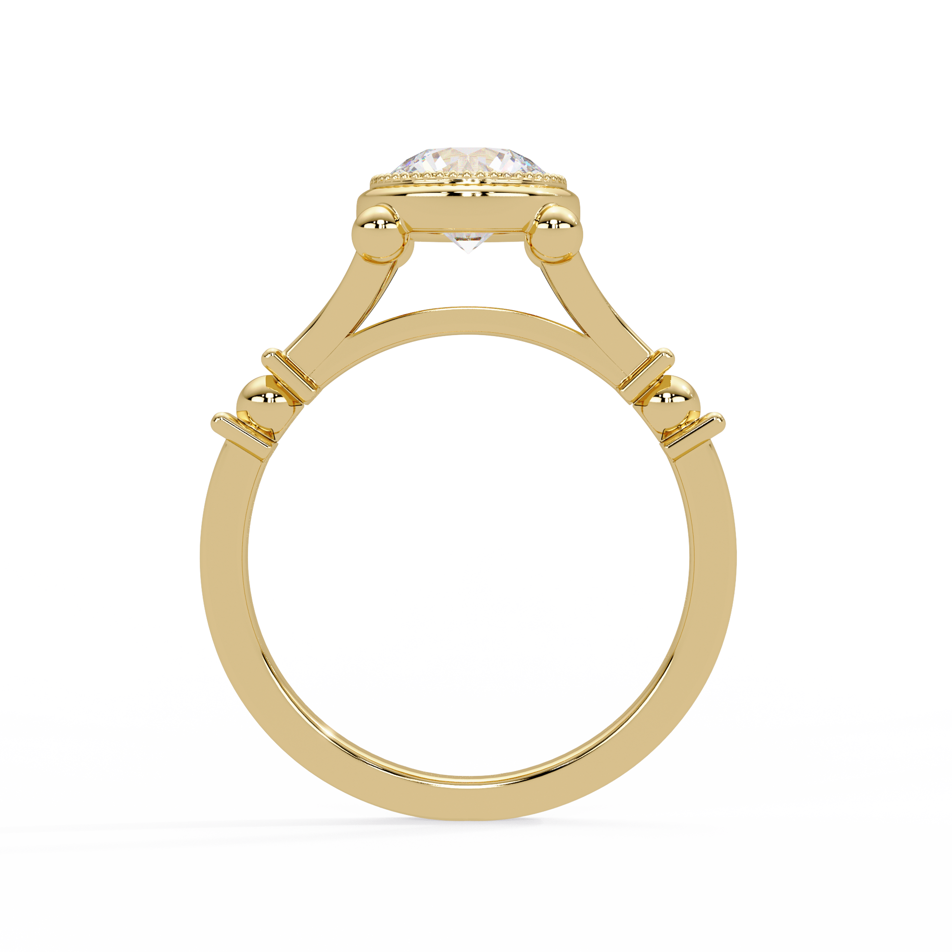 Round Cut Lab Grown Diamond Solitaire Ring