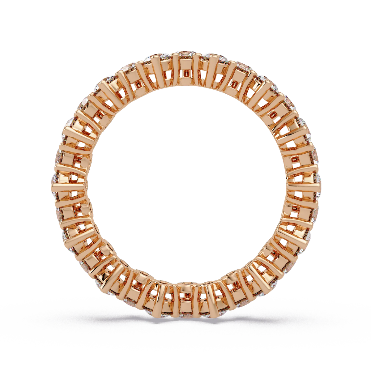 Round Lab Grown Diamond Eternity Wedding Band Round Diamond Anniversary Ring