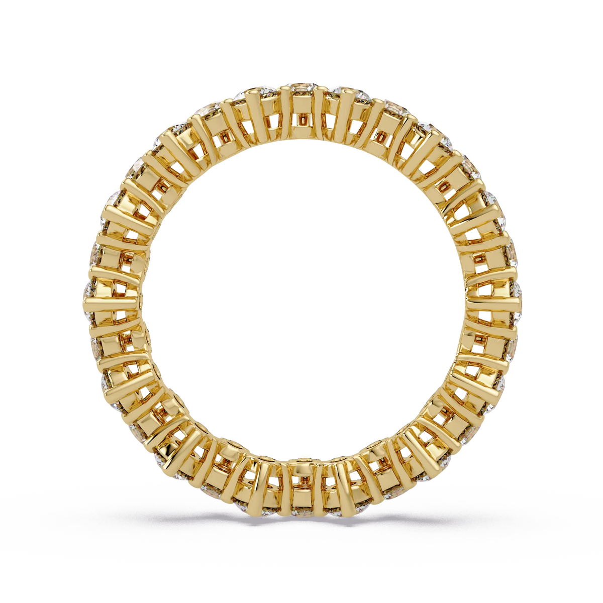 Round Lab Grown Diamond Eternity Wedding Band Round Diamond Anniversary Ring