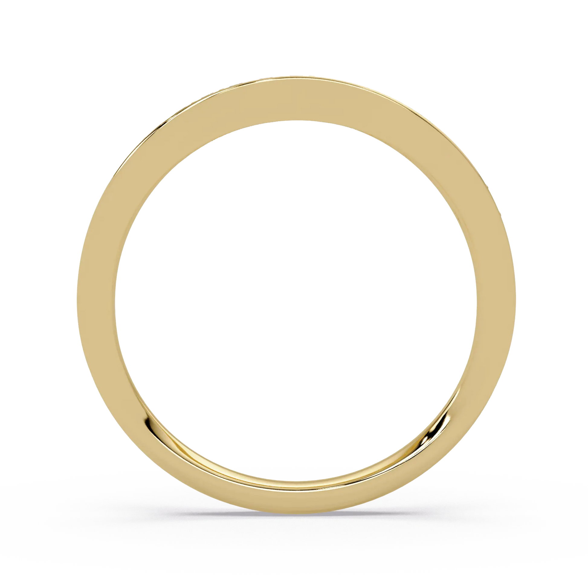 Triple Row Diamond Wedding Band & Modern Pavé Anniversary Ring in Rose Gold