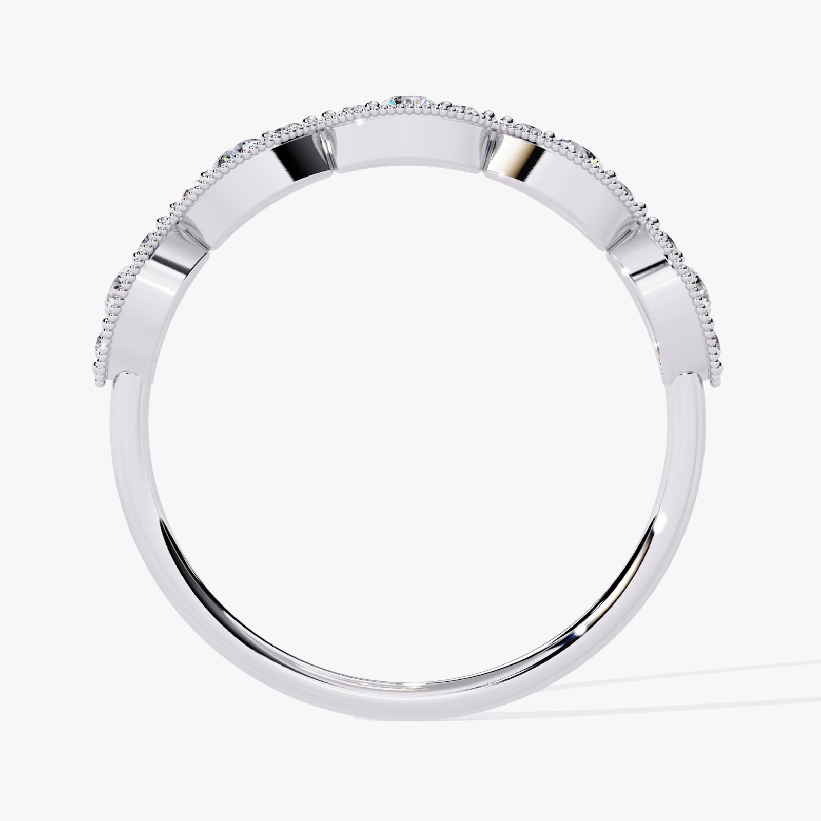Vintage-Inspired Round Lab-Grown Diamond Wedding Band